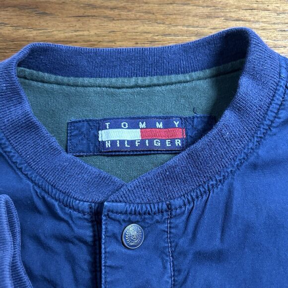 Vintage Tommy Hilfiger Golf Windbreaker Mens XL Reversible Jacket Plaid Sleeves - Picture 8 of 15